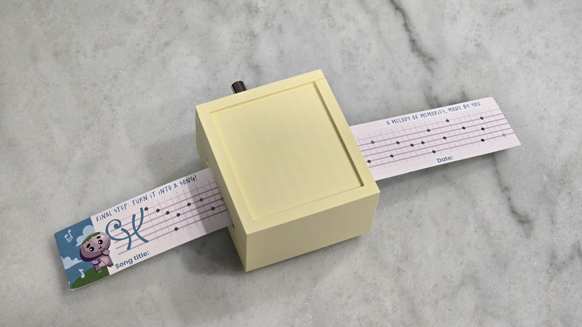 Physical Harmonics music box with melody strip